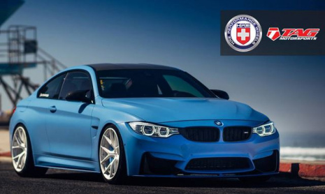 BMW M4 потрясающего цвета на великолепных дисках